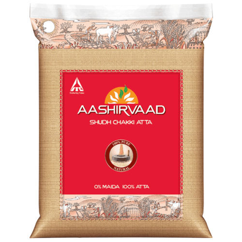 Rich In Nutrients 100% Organic Natural Healthy Aashirvaad Suddh Chakki Aata 