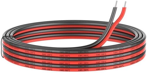 Strong Solid Long Lasting Crack Proof Black And Red Electric Copper Wire For Industrial Use