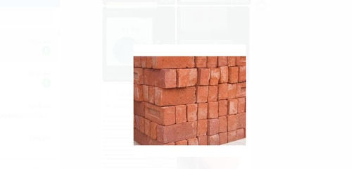 Strong Solid Rectangle Shape Red Clay Bricks For Construction Use, Thickness 77 Mm