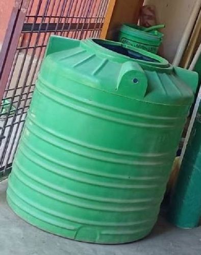 Pvc Cylindrical Shape Green 300 Litre Plastic Water Tank For House And Offices