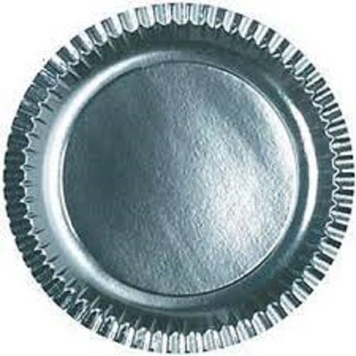 Sliver Coated Paper Eco Friendly Round Shaped Disposable Plates For Parties Application: Domestic Use