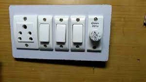 Energy Efficient Strong Long Lasting Durable White Electrical Switch Board Application: Board-To-Board