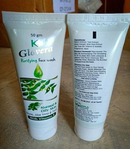 Green Glow Vera Herbal Anti Wrinkle Acne Face Wash, Gel Skin Friendly And Glowing  Ingredients: Minerals