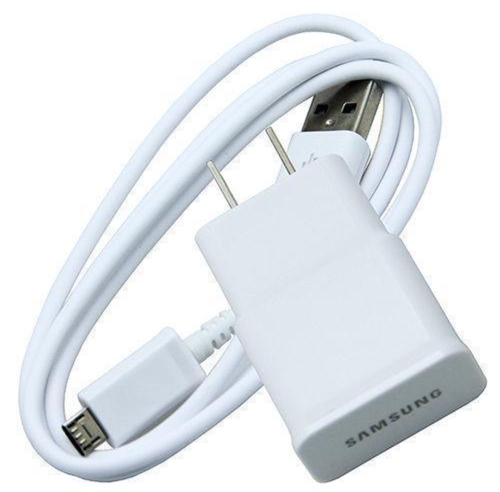 Heat Resistance Long Lasting Working Light Weight White Samsung Mobile Charger - Plastic Body Slider Design Compact Size for Easy Portability