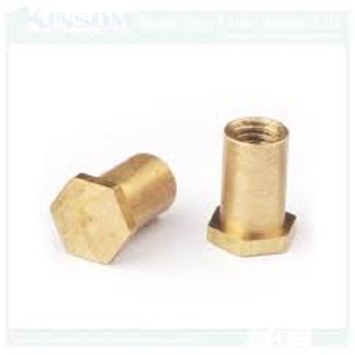 High Performance Corrosion Resistance And Durable Silver Brass Bush For Industrial - Brass Material, Golden Color , Designed for Machinery and Furniture Use