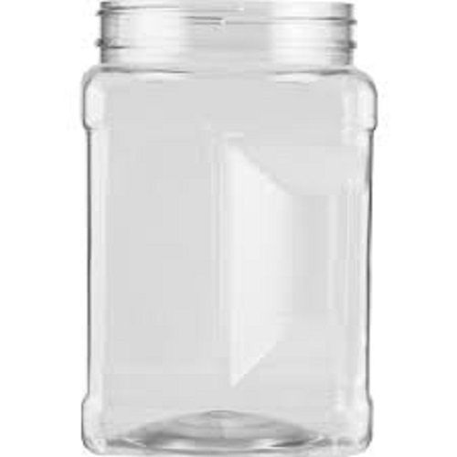 Highly Durable White Plastic Jar Transparent High Durable Made With Sturdy Material