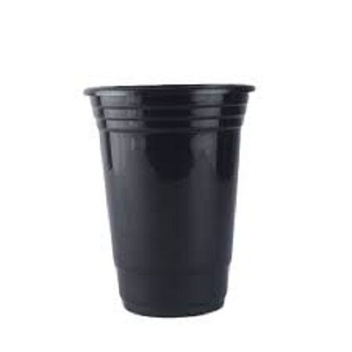 हल्का वज़न और पर्यावरण के अनुकूल डिज़ाइनर काले रंग का प्लास्टिक वाटर ड्रिंकिंग ग्लास 