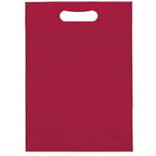 Reusable And Light Weight Plain Color Maroon Non Woven Carry Bag