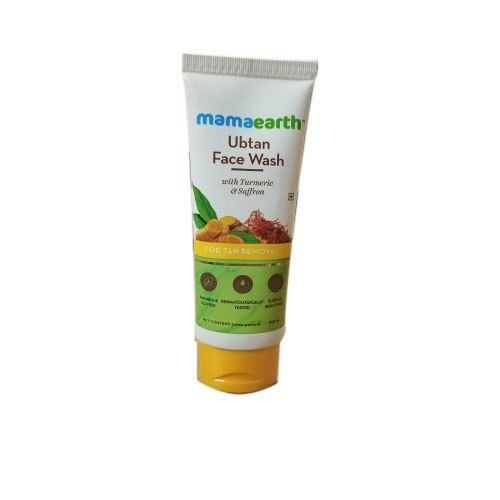 Waterproof Skin Friendly And Glowing Mamaearth Ubtan Face Wash, Gel