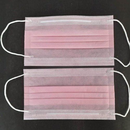 Skin Friendly Lightweight And Breathable Anti Pollution Light Pink Disposable Face Mask