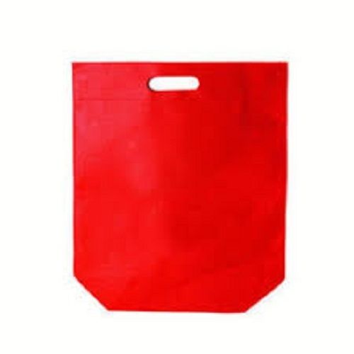 Smooth Finish Reusable And Light Weight Plain Color Red Non Woven Carry Bag