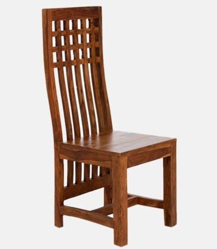 Crack Resistant Brown Sheesham Wood Dinning Chair For Hotel And Restaurant