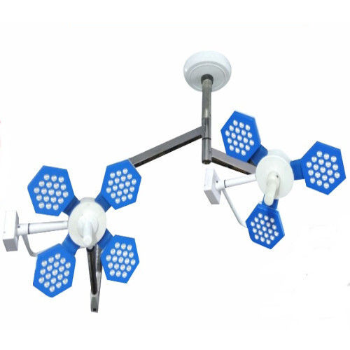 Foldable Corrosion Resistant Weather Friendly Ceiling Mounted Double Dome Led Surgical Light
