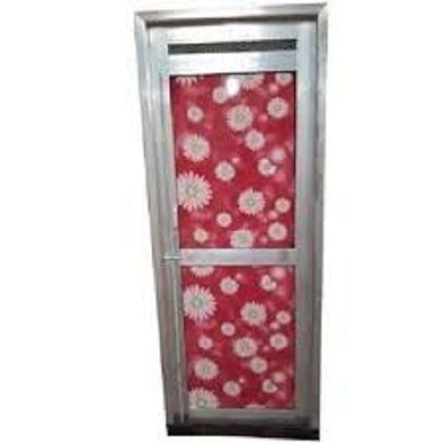 Red High Duty Durable And Fine Finish Automatic Aluminium Door Use For Washroom