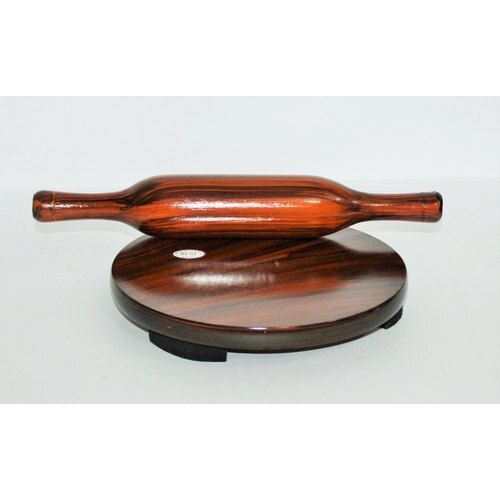 Highly Durable Smooth Finish Brown Modern Wooden Chakla Belan 9-10 Inch Thickness: 18 Mm Millimeter (Mm)