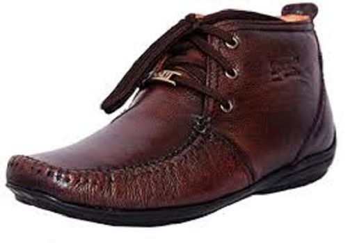 Men Relax And Comfortable Latest Stylish Brown Leather Shoes With Hard Sole Insole Material: Rubber