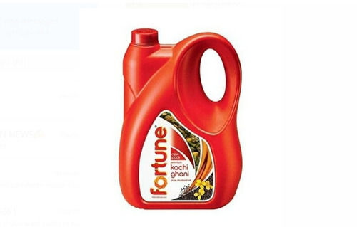 Natural Taste Fortune Premium Kachchi Ghani Pure Mustard Oil For Cooking, 5 Liter 