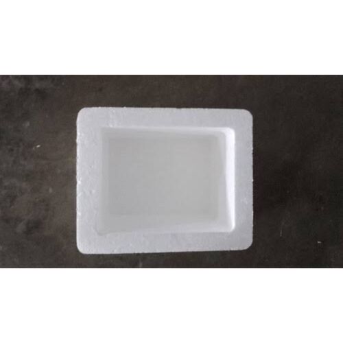Square Shape Thermocol Box For Ice Cube And Pharmaceutical Use - Thermocol, Rectangular, White, Insulated | Durable, Lightweight, Reusable Packing