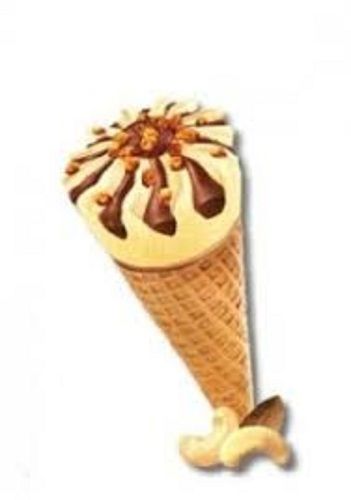 Sweet Natural Taste Rich Delicious Yummy Butterscotch Flavour Cone Ice Cream