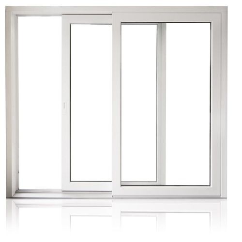 White Aluminum Size 7-8 Feet Aluminium Sliding Window