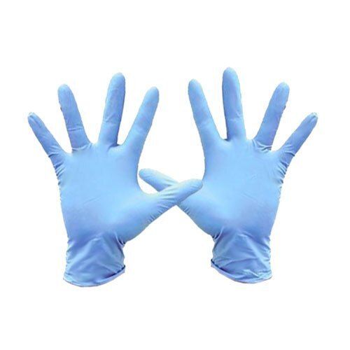 Blue Plain Latex Meterial Disposable Surgical Gloves