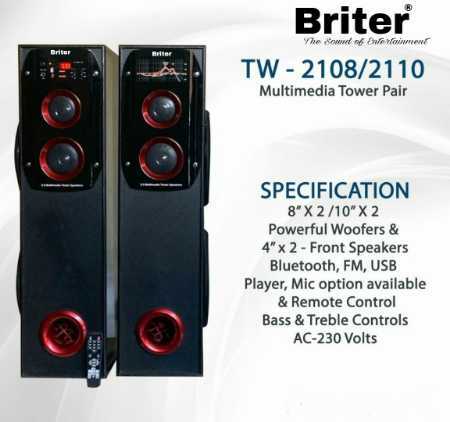 briter tower speaker