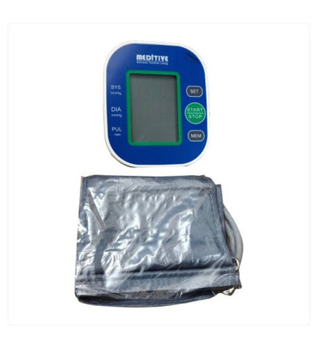 Plastic Easy To Use Blue Wrist Meditive Digital Blood Pressure Monitor For Hospital And Clinic