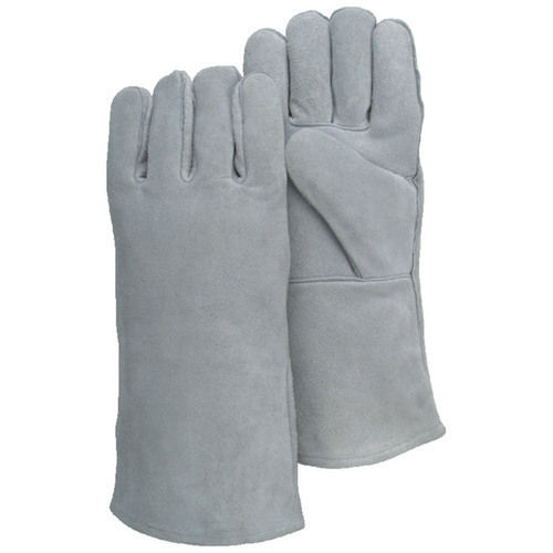 Good Quality Skin Friendly Wrinkle Free Long Lasting Grey Leather Gloves  Gender: Male