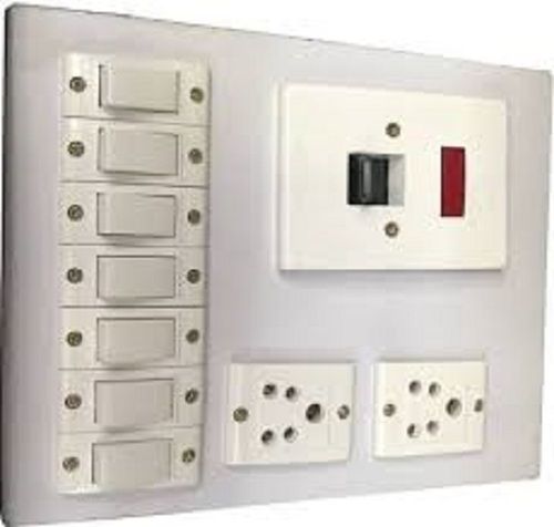 Heavy Duty And Low Power Consumption White Plastic Electric Switch Board