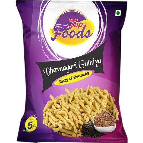Hygienically Packed Tasty And Crunchy Rich In Taste Top Foods Bhavnagri Gathiya Snack