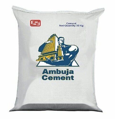 Long Lasting Durable Solid Strong Common White Ambuja Cement, 50 Kg