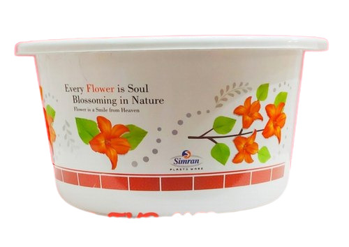 घर के लिए मल्टी-कलर टिकाऊ और लंबे समय तक चलने वाले अनब्रेकेबल प्लास्टिक टब