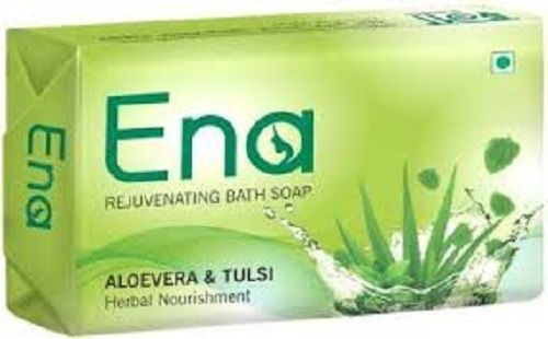 Green Nice Fragrance Bright Skin Ena Natural Rejuvenating Aloe Vera And Tulsi Bath Soaps