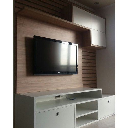 Solid Engineered Wood Tv Entertainment Unit For Living Room 