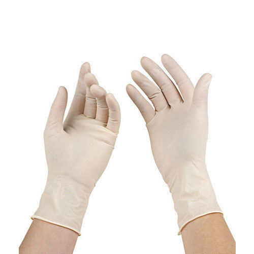 White Disposable Latex Material Surgical Gloves 