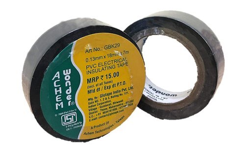 आवासीय और वाणिज्यिक उपयोग के लिए काले रंग का पीवीसी प्लास्टिक सिंगल साइडेड इंसुलेशन टेप आकार: 3-5 इंच