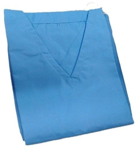 Blue Surgical Gown V Neck For Isolation And Operation Theatre