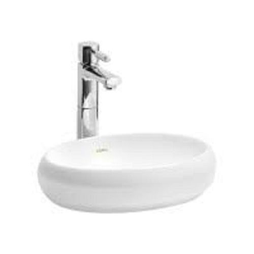 Pvc Ceramic White Table Top Wash Basin With Silicone Cover And Ergonomically Designed