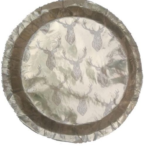 100% Eco-Friendly And Durable Plain Disposable Paper Plates For Event And Party Size: 6 Inch