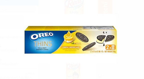 Biscuit Oreo Lemon Cheesecake Flavor Natural Taste Thin And Crispy Sandwich Cookies