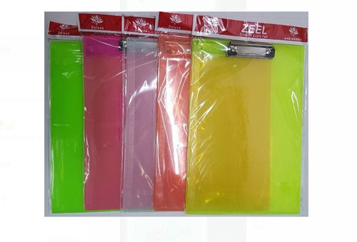 Rectangular Solid Strong Long Lasting Durable Multi Color Clipboard Exam Pad