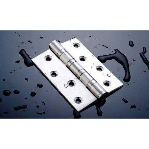 Silver Strong Solid Durable Long Lasting Stainless Steel Window Welded Hinges, 4 Inch, Thickness: 1 - 1.5 Mm