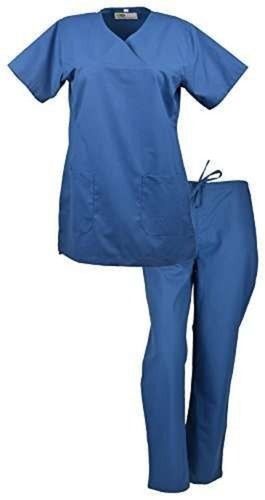 Womens Nurse Uniform Dresses Short Sleeve Medical Hospital Nurse Scrub Lab  Coat Dress Female Summer Work Wear - AliExpress