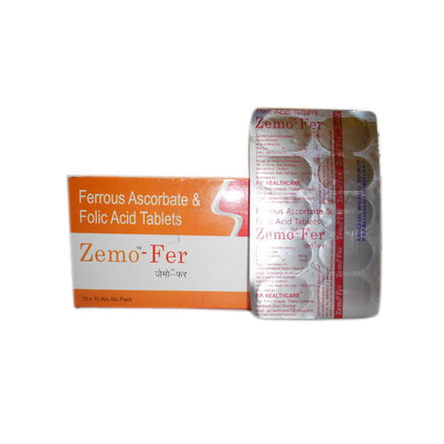 Zemo Fer Ferrous Ascorbate & Folic Acid Tablets