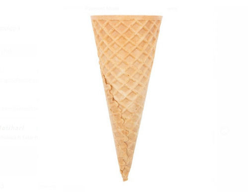 10 Gram Crunchy And 5.5 Inch Long Light Brown Ice Cream Cones