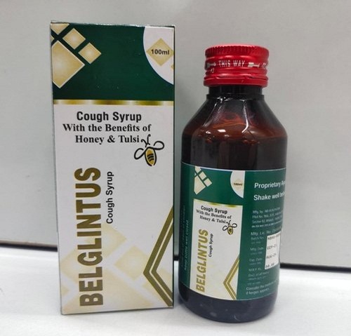 Belglintus Cough Syrup - 100ml Liquid, Natural Herbal Formula with Tulsi & Honey for Immune Support and Respiratory Relief