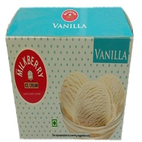 क्रीमी स्मूथ रिच टेस्ट मिल्कबेरी टेस्टी और कूल वैनिला आइसक्रीम दैनिक उपभोग के लिए उपयुक्त