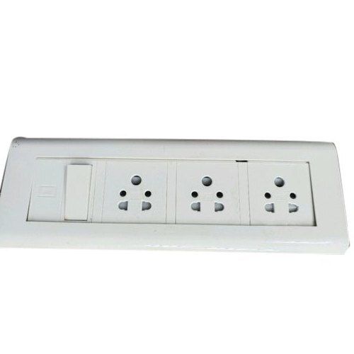 Easy To Use Control Electrical Power Rectangular Shape White Plastic Electric Switch Board