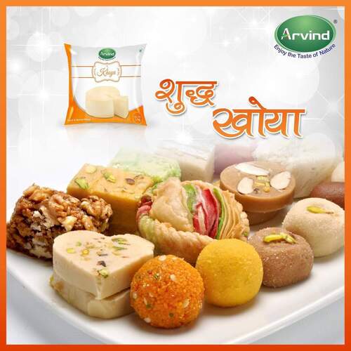 Fresh And Natural Enriched With Protein Milk Khoya 1 Kg Pack Carbohydrate: 14.3 Percentage ( % )