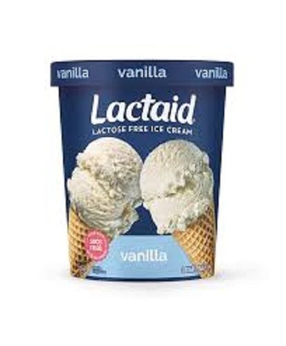 Lactaid Vanilla Flavoured Ice Cream With Sweet Delicious Taste For Party Occasion